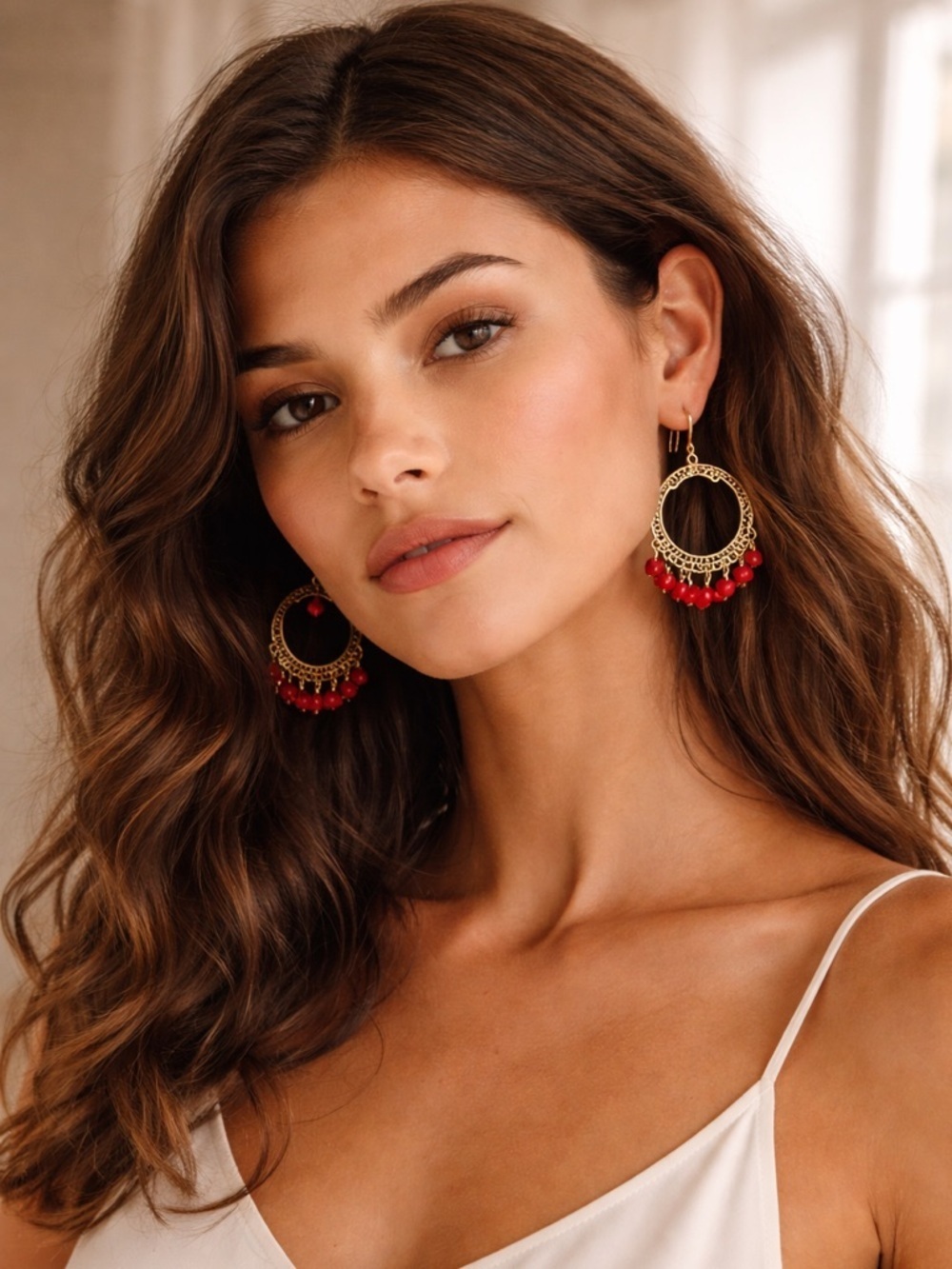 Bohemian earrings, handmade